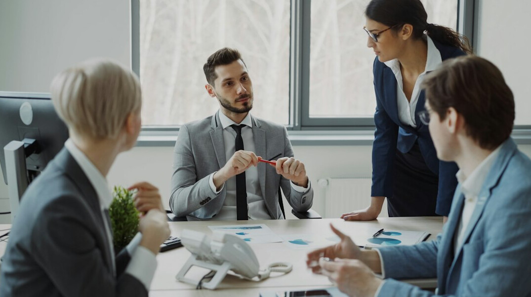 business team in discussion