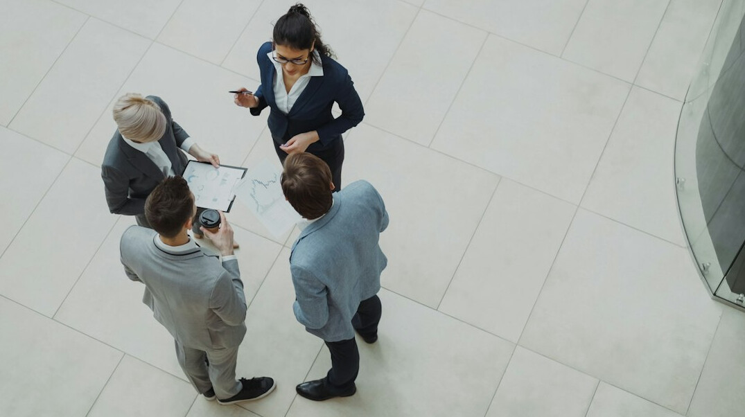 business team discussing strategy