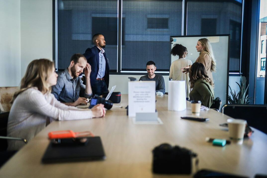 business team discussing strategy