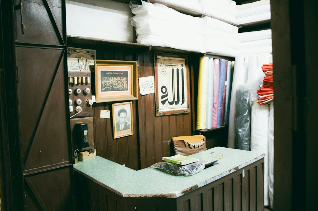 Desk with documents and charts