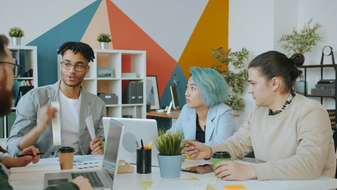 diverse team brainstorming